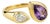 Toi Et Moi Gemstone Ring: Amethyst and Moissanite, Size 7.5 For Sale