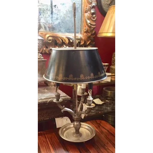 Black 1960s Vintage French Bouillotte Lamp For Sale - Image 8 of 8