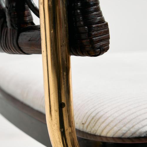 Metal and Bamboo Chairs, 1970s, Set of 6 For Sale - Image 12 of 18