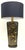Black Vintage Italian Black and Gold Glazed Ceramic Table Lamps, 1980s, Set of 2 For Sale - Image 8 of 15