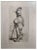 Charles Amand Durand after Rembrandt, Polander Leaning on a Stick, Engraving, 19th Century For Sale