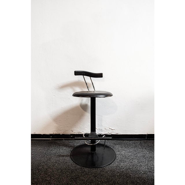 Black Postmodern Marlon Bar Stool from Bonaldo, Italy, 1980s For Sale - Image 8 of 8