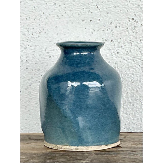 Vintage Original Studio Pottery Vase For Sale - Image 10 of 12