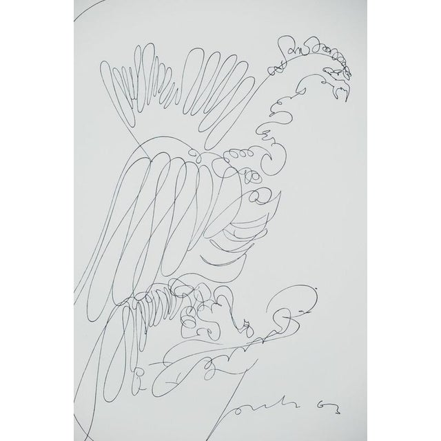 Modern Lucio Fontana, The Heron, Lithograph For Sale - Image 3 of 7