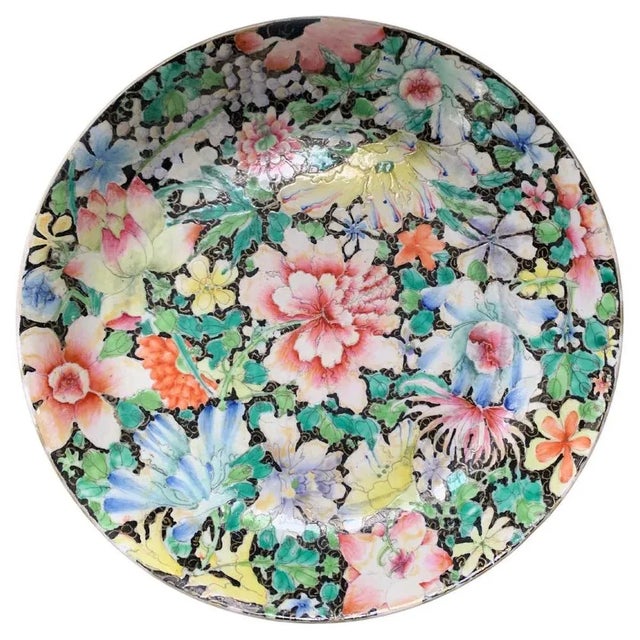 Millefleurs Porcelain Plate, China, 19th Century For Sale - Image 9 of 9