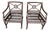 2000s Pair of McGuire Target Back Chairs For Sale