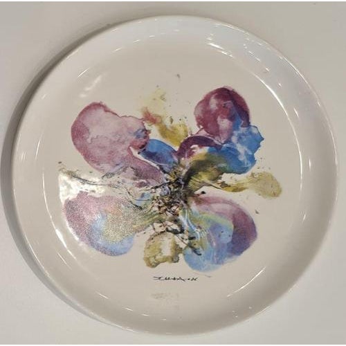 Twenty Years of B.S.N. Dish by Zao Wou-Ki, 1986 For Sale - Image 3 of 3