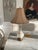French Vintage French Milk Glass Lamp With Petite French Detailing Completely Restored For Sale - Image 3 of 7