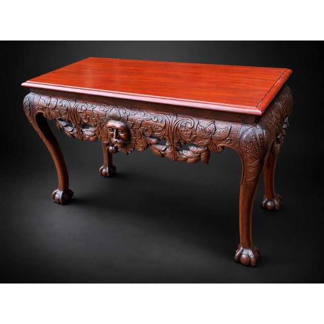 Antique Irish Mahogany Serving Table For Sale - Image 14 of 17