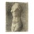 Antique French Neoclassical Study of a Greek Female Torso, Signed and Dated 1918 (Charcoal on Wove Paper) For Sale