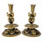 Late 19th Century Renaissance Revival Gilt and Patinated Metal Candlesticks, Pair For Sale - Image 12 of 13