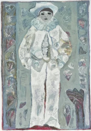 1970s Judith Bledsoe Harlequin Lithograph