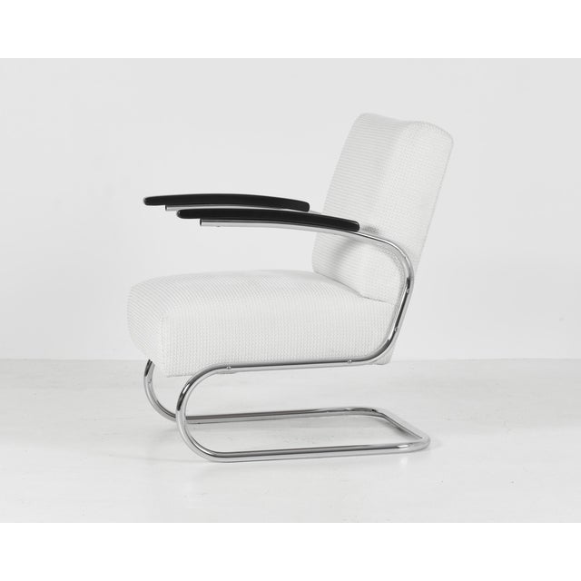 Bauhaus S 411 Armchairs by W.H. Gispen for Mücke & Melder, 1930s, Set of 2 For Sale - Image 3 of 18