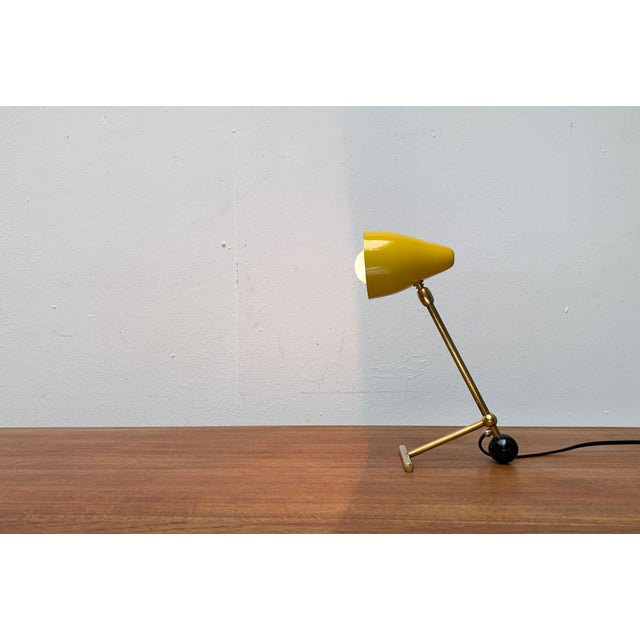 Mid-Century Minimalist Table Lamp in the style of Boris Lacroix, 1960s For Sale - Image 9 of 18