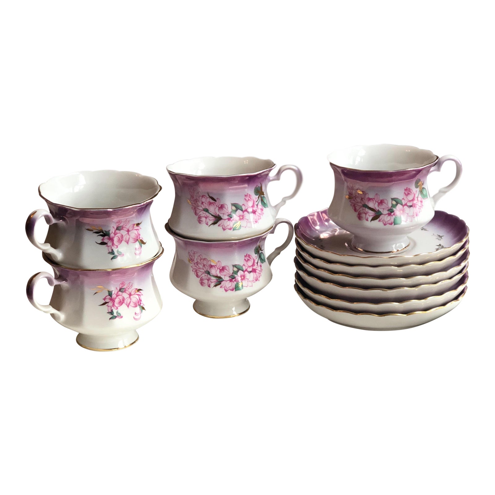 Vintage Russian Porcelain Tea Set Chairish