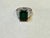 5.2 Carat Green Tourmaline & .15 Carat Diamond Cocktail Ring 14 Karat White Gold For Sale In New York - Image 6 of 18