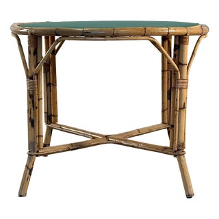 Bamboo Game Table, 1970s For Sale