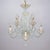 Baby Blue Vintage Baroque Style 5-Arm Gold Infused Opaline Murano Chandelier in the Manner of Giuseppe Briati For Sale - Image 8 of 18