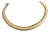 MCM 1950s Textured Omega Choker Necklace Tubular Mesh/Coil Method (Tubogas Style) Over a Hollow Core. For Sale