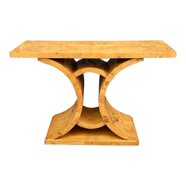 Art Deco Wall Console Table Wood Furniture For Sale