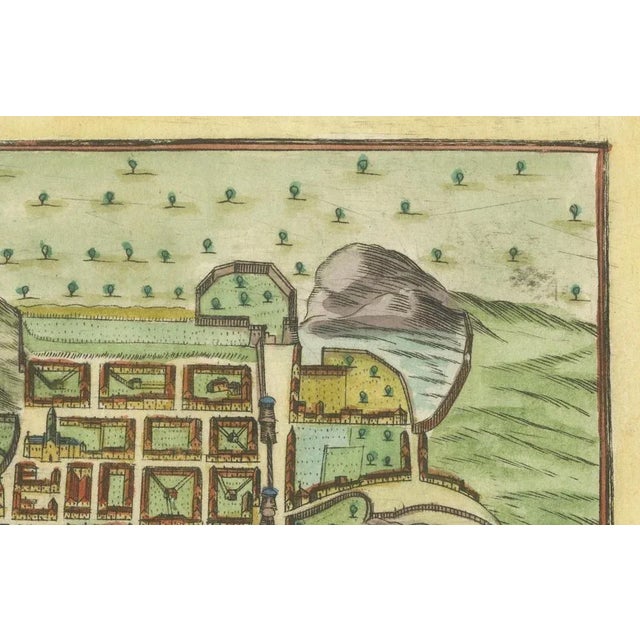 Edinburgh City Plan, Italy, 1700s For Sale - Image 4 of 10