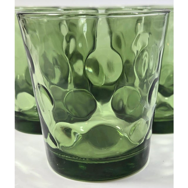 Whimsical Avocado Dot Lowballs- Set of 6 For Sale - Image 4 of 9