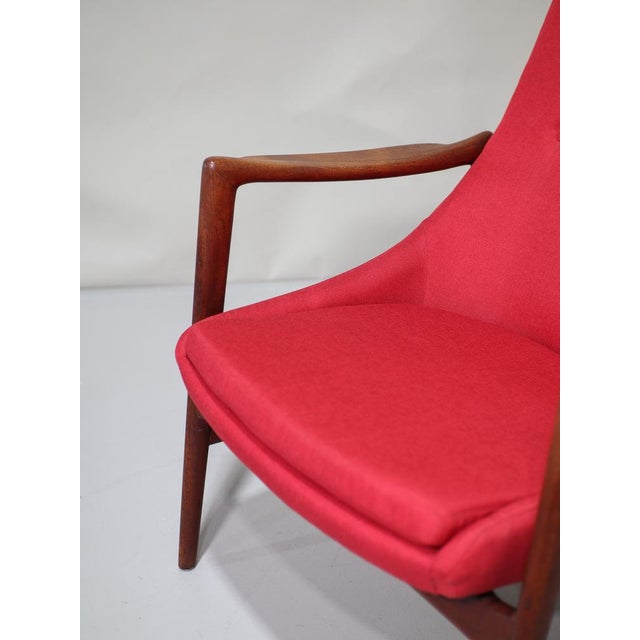 Armchair in Teak and Red Upholstery by Rastad & Relling for Dokka Möbler, Norway, 1950s For Sale - Image 6 of 15