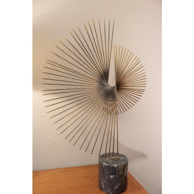 Brass 1970s Curtis Jere Modernist Table Sculpture For Sale - Image 8 of 9
