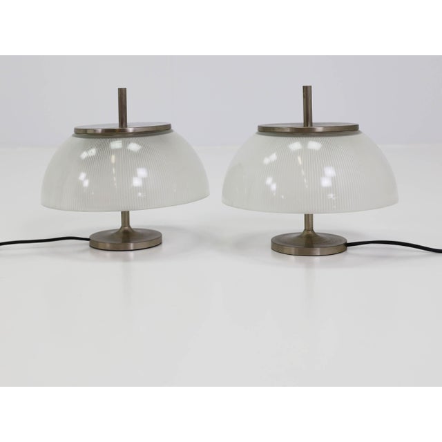 Metal Alfetta Table Lamps by Sergio Mazza for Artemide, Italy, 1966, Set of 2 For Sale - Image 7 of 7