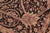 Shabby Chic Art Nouveau Floral 1990's Pak-Persian Black/Green Wool Rug - 6'2'' X 9'0'' For Sale - Image 3 of 9