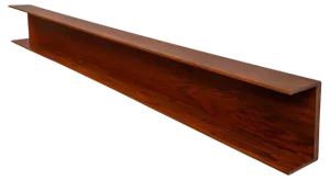 Large Floating Teak Wall Mounted Shelf attributed to Walter Wirtz for Wilhelm Renz, 1969