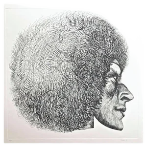 Profile - Original Etching by Giacomo Porzano - 1972 1972