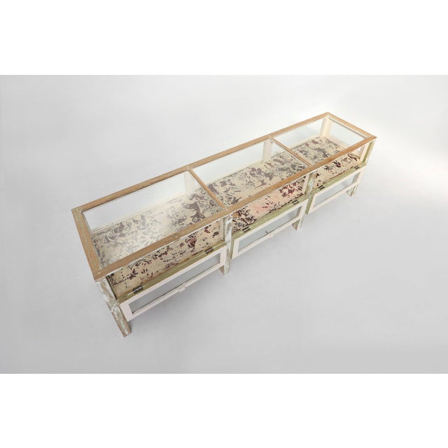 Large Antique Rustic Oak Display Case, 1890s For Sale - Image 6 of 18