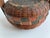 Brown Antique Chinese Rattan Lidded Sewing Basket Asian Decor For Sale - Image 8 of 13