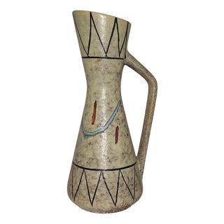 Mid-Century German Ceramic Vase from Scheurich, 1950s For Sale