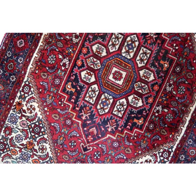 1970s 1970s Hand Made Vintage Persian Bidjar Rug 3.2' X 4.8' For Sale - Image 5 of 11