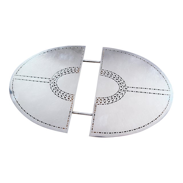 Antique Tiffany & Co Silver Plated Expandable Trivet For Sale