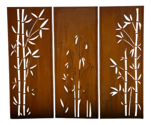 Steel Garden Wall by Stefan Traloc