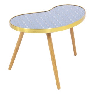 Mid-Century Kidney-Shaped Plant Side Table, 1960s For Sale