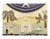 Antique Hooked Rug, United States, 1940 — Every element in this hooked rug border is sewn in a deep, rich Navy Blue with...