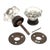 Late 19th Century Antique American Octagonal Glass Knobs With Iron Shanks - A Pair For Sale - Image 6 of 7