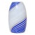 Vintage Murano Dino Martens 1950s Blue White Aventurine Swirl Italian Art Glass Flower Bud Vase For Sale