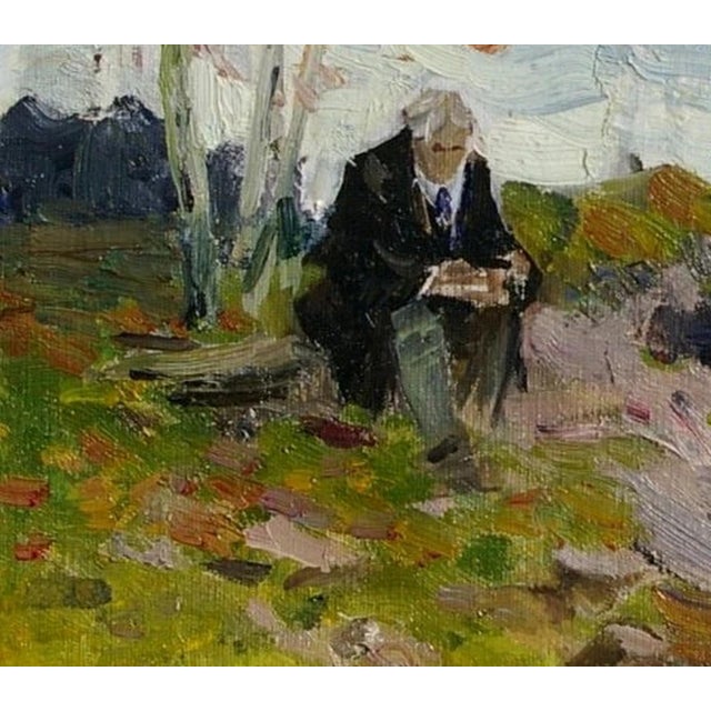 1970s Soviet Era Oil Painting: Ukrainian Artist Plamenitsky, 1970s 40-45 For Sale - Image 5 of 6