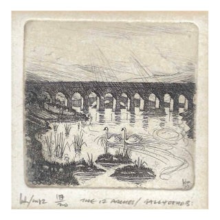 Brian Lalor Twelve Arches Ballydehob Irish Etching For Sale