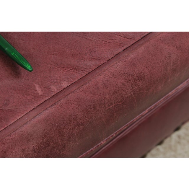 Restoration Hardware Ralph Lauren Tufted Leather Lounge Chair For Sale - Image 14 of 16