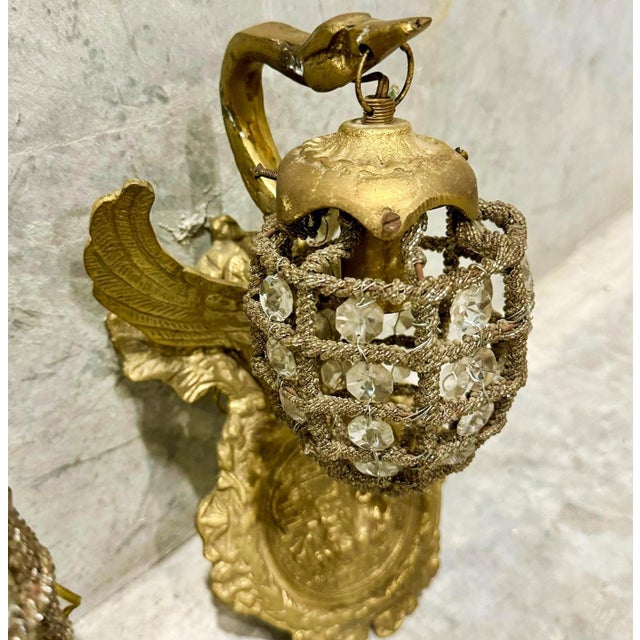 Baroque Style French Sconces - a Pair For Sale In Miami - Image 6 of 8