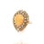 Natural White Opal Diamond Ring 14k Gold 11 TCW GIA Certified, Size 6.25 For Sale - Image 12 of 13