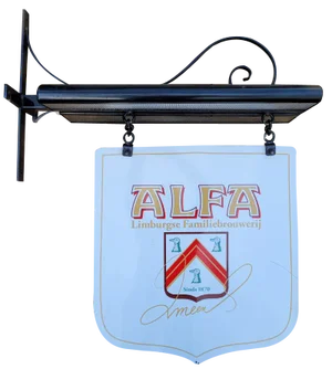 Alfa Beer Wrought Iron Illuminated Advertising Sign Signboard
