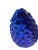 Oversized Vintage Cobalt Blue Glass Grape Cluster Kugel Ornament For Sale - Image 10 of 12