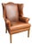 Ethan Allen Leather Wingback Chair For Sale